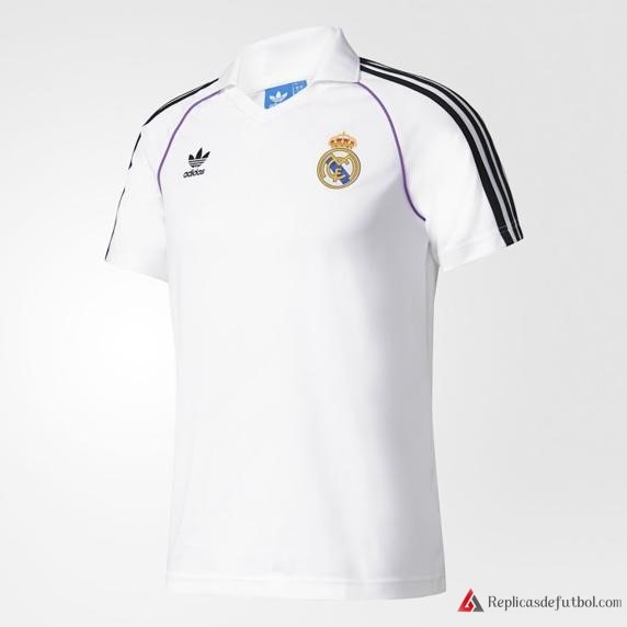 Polo Real Madrid 2017-2018 Blanco Negro